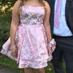 Pink and White Prom Dress